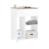 SoBuy ASK10-WN Kantoorlade op wielen, rollende printerstandaard, bureau-organizer