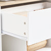 SoBuy ASK10-WN Kantoorlade op wielen, rollende printerstandaard, bureau-organizer