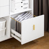 SoBuy ASK11-W Bureau-organizer, opbergkast, kantoor, opbergdoos met 3 laden en 2 open vakken