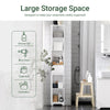 SoBuy BZR109-W Badkamer Kolomkast 30 cm Breed met 2 Deuren en Lade – Wit 30x30x170 cm