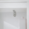 SoBuy BZR123-W Badkamer Kolomkast, Badkamerkast, Hoge Kast, Staande Kolomkast, Opbergkast Opbergplank met 2 Planken en 1 Wasmand