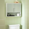 Pre-order SoBuy BZR140-GR Badkamer Hoge Kast, Hangkast, Badkamer Wandkast, Wandplank, Spiegelkast, met 2 Planken