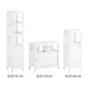 SoBuy BZR185-W Wastafelonderkast, badkamerkast, wastafel, onderkast, badkamermeubel, wit, BHT ca. 60 x 60 x 30 cm
