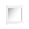 SoBuy BZR212-W Wandkast voor badkamer met spiegel, hoge kast, badkamer, wit, 60 x 6 x 53,5 cm, van MDF E1 en glas, wandtoiletkast met plank