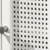 SoBuy BZR35-W Wastafelonderkast met roosterlook deuren badkamerkast wastafel onderkast badmeubel