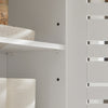SoBuy BZR42-W Badkamer Hoge Kast met 2 Deurs Kast Dressoir Wand Opbergkast Hangkast