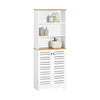 SoBuy BZR44-W badkamer ,hoge kast ,badkamerkast opbergkast badkamerkast ,boekenkast, keukenkast
