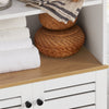 SoBuy BZR44-W badkamer ,hoge kast ,badkamerkast opbergkast badkamerkast ,boekenkast, keukenkast