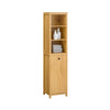 SoBuy BZR95-SN Badkamermeubel, hoge kast, opbergkast, opbergrek met 1 wasmand en 3 planken voor badkamer, 40 x 35 x 173 cm