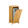SoBuy BZR96-SN Waskast met waszak, onderkast voor badkamer, commode voor badkamer, waskist, kledinghouder met 1 wasmand