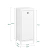 SoBuy BZR96-W Waskast met waszak, onderkast voor badkamer, commode voor badkamer, waskist, kledinghouder met 1 wasmand, wit