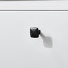 SoBuy BZR97-W Waskast met waszak, onderkast voor badkamer, commode voor badkamer, toiletkast met 3 laden en 1 wasmand, wit
