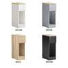 SoBuy FBT111-WNx2 Nachtkastje Set van 2, Lade & Plank, Ultra-Smal 20cm, MDF E1, 20kg – Wit