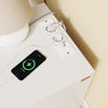 SoBuy FBT115-L-E-W Nachtkastje met laadfunctie, Nachtkastje met 2 stopcontacten, USB en Type-C, Bijzettafeltje voor slaapkamer en woonkamer, Wit, B40 x D40 x H63,5 cm