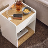 SoBuy FBT128-WN Nachtkast, nachtkastje, Nachtkastje Bijzettafeltje,bijzettafel, bankpunt met 1 lade voor woonkamer, slaapkamer