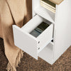 Pre-orderSoBuy FBT149-WN Smalle Nachtkast – Moderne Bijzettafel met 2 Lades en Open Plank – Ideaal voor Slaapkamer of Woonkamer – Wit – 20 x 35 x 60 cm