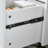 SoBuy FBT150-W Dossierkast archiefwagen printtafel printerstandaard rolcontainers opslagkast kast kast voor kantoor wit