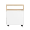 SoBuy FBT155-WN Bijzettafel op wielen Nachtkastje Nachtkastje Bijzettafel