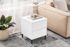 SoBuy FBT157-W Sofa Nachtkastje Bijzettafel met 2 Laden
