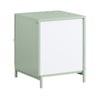 SoBuy FBT164-GR Nachtkastje met 2 schuifladen banktafel nachtkastje nachtkastje bijzettafels voor slaapkamer en woonkamer groen BHT ca. 40x49x44cm