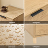 SoBuy FBT166-N Nachtkastje met 2 laden, bijzettafel voor slaapkamer of woonkamer, naturel, 40 x 42 x 47 cm (b x d x h)