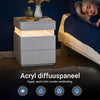 SoBuy FBT167-E-W Nachtkastje met 3 laden en ledverlichting, 3 instelbare lichtkleuren, modern nachtkastje voor slaapkamer en woonkamer, L 41 × D 40 × H 52 cm, wit