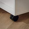 SoBuy FBT34-W Bijzettafel met zwenkwielen Printertafel krantenrek salontafel