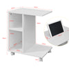 Pre-order SoBuy FBT48-W Bijzettafel met gleuf | voor iPad | Salontafel | C vorm | wit