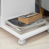Pre-order SoBuy FBT48-W Bijzettafel met gleuf | voor iPad | Salontafel | C vorm | wit