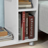 Pre-order SoBuy FBT48-W Bijzettafel met gleuf | voor iPad | Salontafel | C vorm | wit