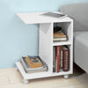 Pre-order SoBuy FBT48-W Bijzettafel met gleuf | voor iPad | Salontafel | C vorm | wit