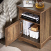 SoBuy FBT151-BR Nachtkast, nachtkastje, bijzettafel, bankpunt met 1 deur voor woonkamer, slaapkamer, 45 x 40 x 59 cm (l x d x h)