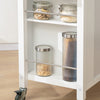 SoBuy FKW108-W Rolling Trolley Keuken Trolley Opbergkast op Wielen Multifunctioneel Buffet
