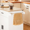 SoBuy FKW126-WN Keukenwagen met wieltjes, keukeneiland, serveerwagen, dressoir, kast, keuken, met 2 laden, 2 deuren, theedoekhouder