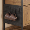 Pre-order SoBuy FKW134-N Keukenkast op Wielen met Werkblad, Keukenwagen met Lade, Wijnrek Compacte Eiland voor Keuken, Eetkamer en Buiten, Vintage Bruin 67x37x88 cm