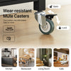SoBuy FKW22-SCH Keukenwagen met RVS Werkblad, Lade, Open Rek & 2 Deuren op Wielen, Compact Kookeiland – Zwart, 60x45x92cm