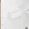SoBuy FKW41-II-WN Keukentrolley met Wielen, Uitschuifbaar Werkblad, 2 Lades en Verstelbare Planken, Mobiel Keukeneiland voor Keuken of Eetkamer 130 x 46 (+ 25) x 91 cm
