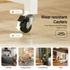 SoBuy FKW74-WN Keukenwagen 2 Lades & 2 Planken, 60kg Werkblad, 4 Wielen (2 Rem), MDF E1, Compact – Wit/Naturel, 100x60x94cm