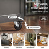 SoBuy FKW75-SCH Keukentrolley op Wielen met Zijplank – Compacte Magnetronkast, Zwart