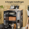 Pre-order SoBuy FKW75-SCH Keukenkast met Wielen en Zijplank – Zwart Keukenkastje met Één Deur – Mobiele Keukentrolley voor Compacte Opslag en Werkblad, 60x92x45 cm