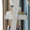 SoBuy FRG17-W Ladderrek - Opbergplank - Decoratie - Veelzijdig - Ladderplank