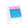 SoBuy FRG225-F Boekenplank voor kinderen Kinderboekenrek Hangrek Bboekenrek krantenrek met 4 opbergvakken, Polyester - 62x30x71cm