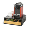 SoBuy FRG280-Sch Capsulehouder voor koffie - Koffiecapsule Houder - Zwart - Ladekast - Nespresso