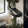 SoBuy FRG43-SCH Wandkast, badkamerkast, hangrek, wandgarderobe met 2 laden, hangkast