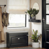 SoBuy FRG43-SCH Wandkast, badkamerkast, hangrek, wandgarderobe met 2 laden, hangkast