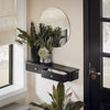 SoBuy FRG43-SCH Wandkast, badkamerkast, hangrek, wandgarderobe met 2 laden, hangkast