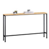 SoBuy FSB19-L-E Consoletafel, bijzettafel, bankpunt, haltafel, frame en 4 poten van ijzer, L 120 cm x D 20 cm x H 80 cm