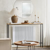 SoBuy FSB19-L-E Consoletafel, bijzettafel, bankpunt, haltafel, frame en 4 poten van ijzer, L 120 cm x D 20 cm x H 80 cm