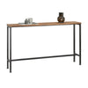 SoBuy FSB19-N Console Tafel, Smalle Salontafel, Bijzettafel, Entreetafel, Frame en 4 Stalen Poten, voor Woonkamer, Hal, Gang, Industrieel, L120xB20xH65 cm