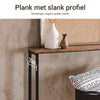 SoBuy FSB19-N Console Tafel, Smalle Salontafel, Bijzettafel, Entreetafel, Frame en 4 Stalen Poten, voor Woonkamer, Hal, Gang, Industrieel, L120xB20xH65 cm